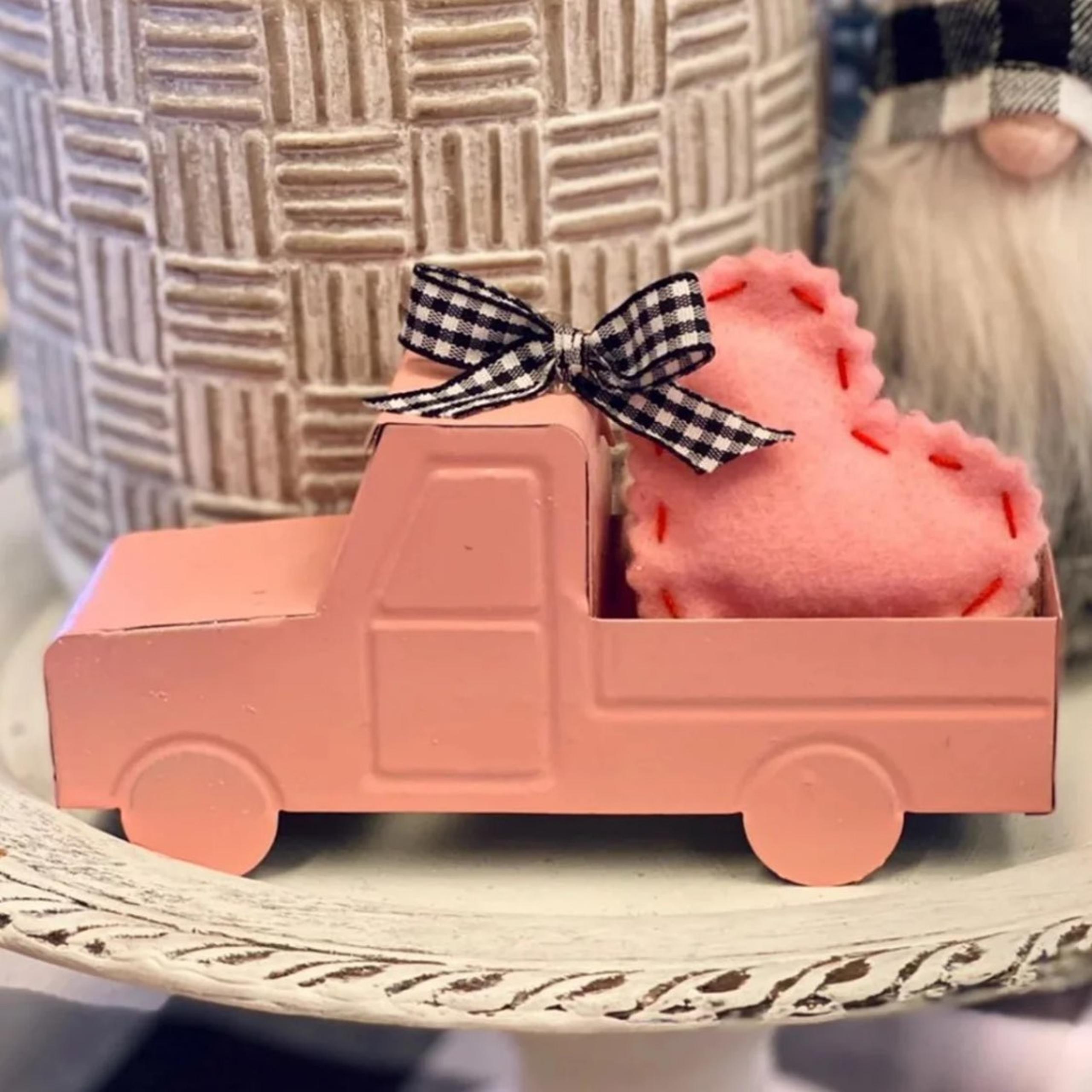 Valentines Pink Truck 4 Tier Trays