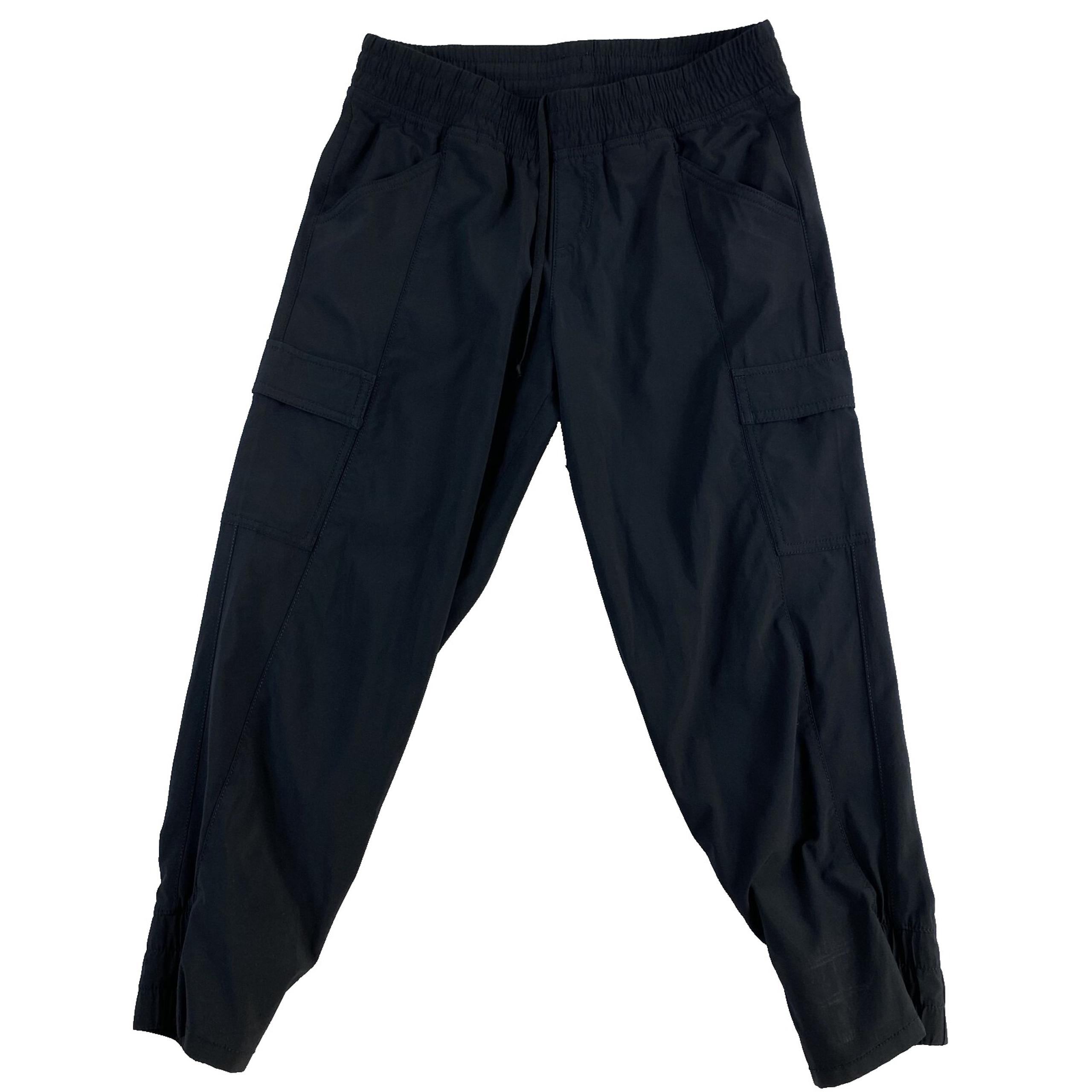 The North Face Jogger Pants Women Sz 0 Black Hiking LIghtweight Cropped