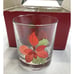 Poinsettia Low Ball 4 Glasses by Mary Lou Goertzen Portugal Crisal Drinking