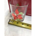 Poinsettia Low Ball 4 Glasses by Mary Lou Goertzen Portugal Crisal Drinking