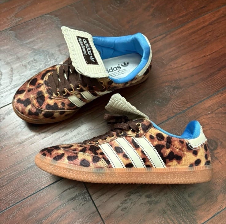 Adidas Originals Wales Bonner x Samba Pony Leopard Shoes