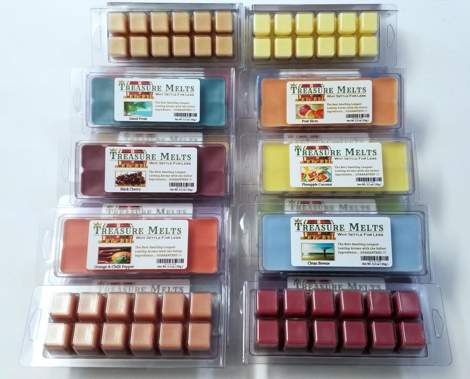 Wax Melts, Wax Bars, Wax Cubes, Wax Cups