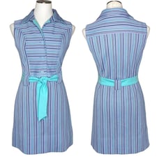 Vintage Cassee Striped A Line Dress