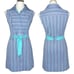 Vintage Cassee Striped A Line Dress