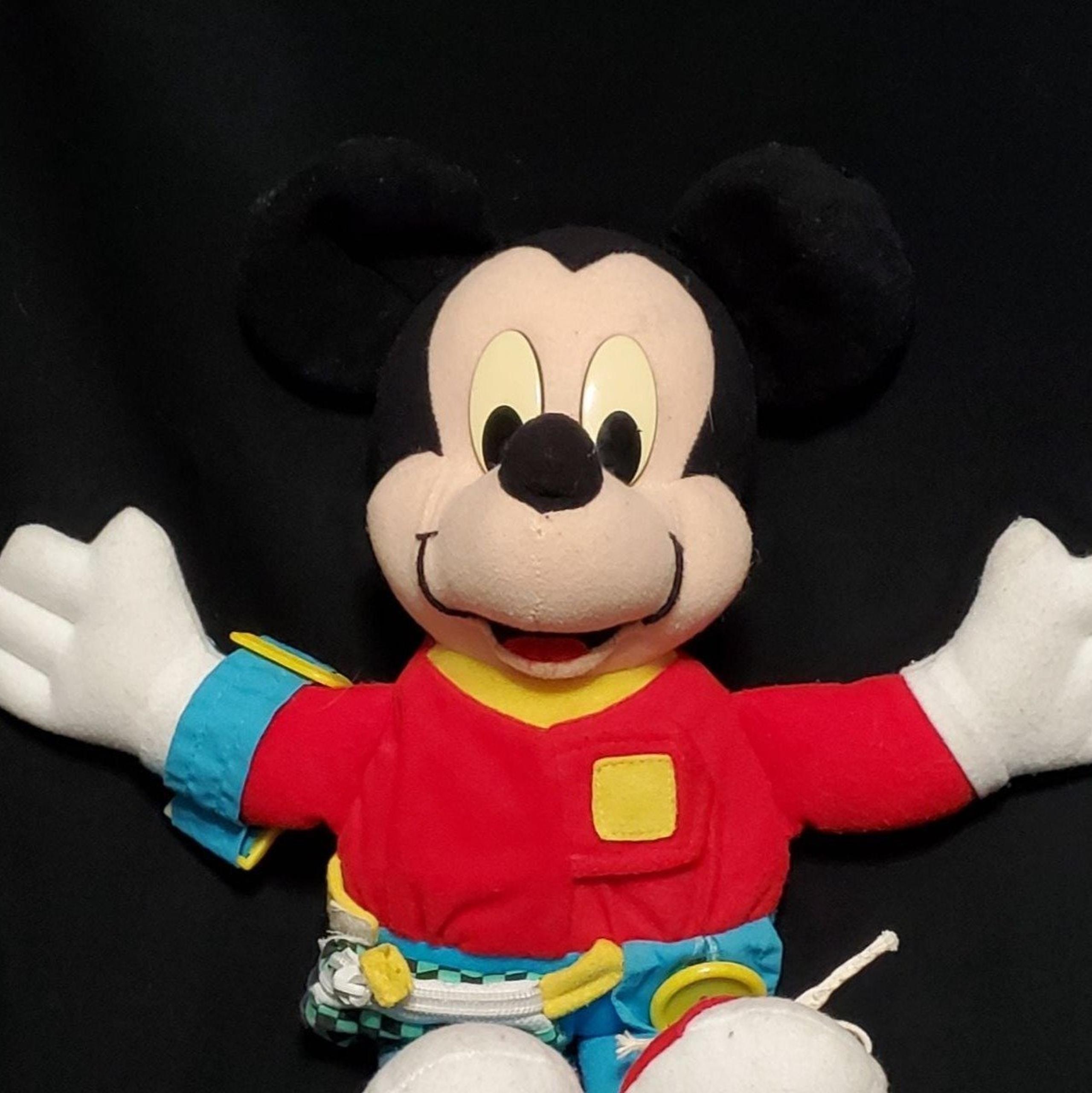 Disney Mickey Mouse Learn To Dress Mickey Plushie 11" Stuffed Animal Plush