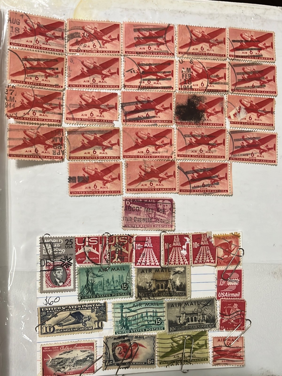 Airmail stamps