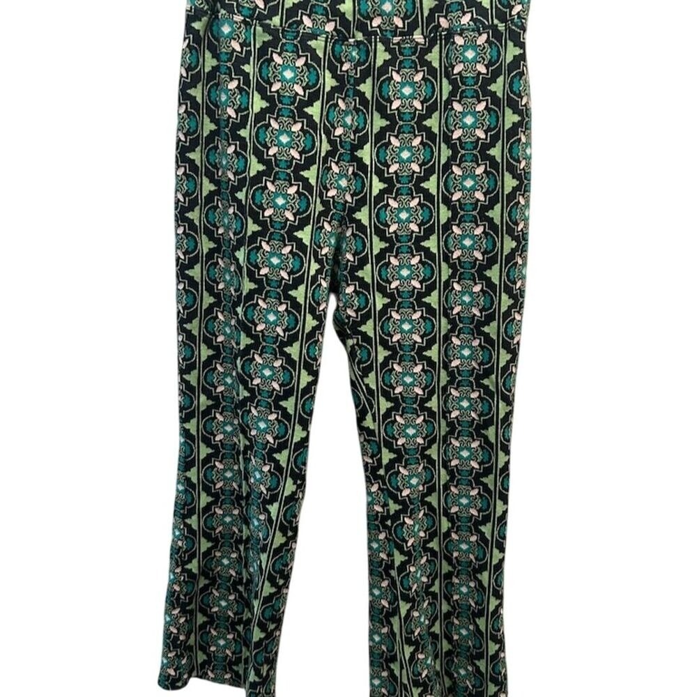 Maeve by Anthropologie Women's Geometric Print Pants Green Size S