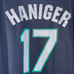 Majestic MLB Baseball Seattle Mariners Mitch Haniger #17 T Shirt Men’s 3XL New T