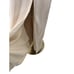AW BRIDAL 4 S champagne cream satin one shoulder bridesmaid maxi dress NEWB36