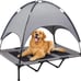Outdoor Dog Bed with Canopy, XL Elevated Dog Bed, Dog Cot, Pet Bed