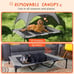 Outdoor Dog Bed with Canopy, XL Elevated Dog Bed, Dog Cot, Pet Bed