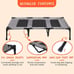 Outdoor Dog Bed with Canopy, XL Elevated Dog Bed, Dog Cot, Pet Bed