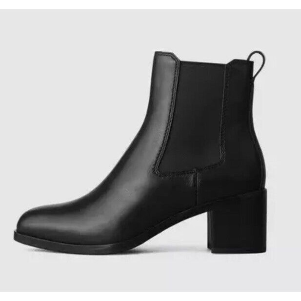New 495 Rag & Bone Women's Black Hazel Leather Chelsea Boots Shoes Size US 9.5