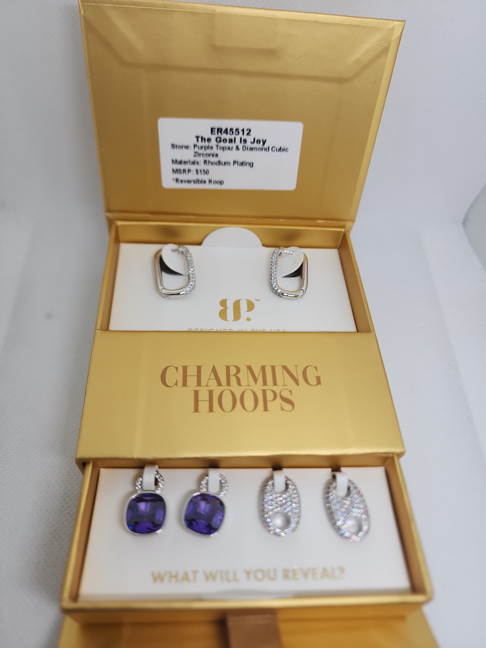 Bomb Party Charming Hoops ER 45512