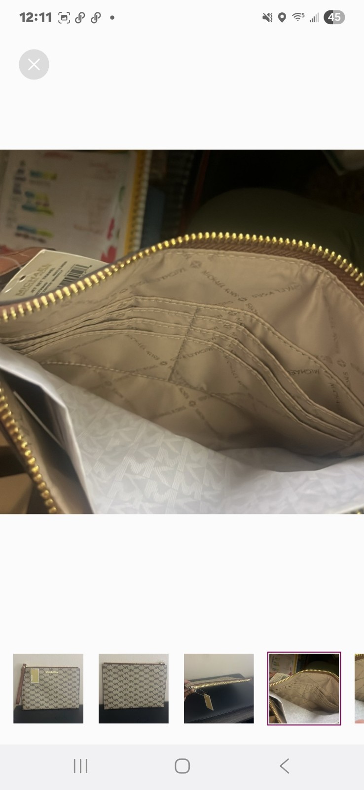 michael kors xl wristlet
