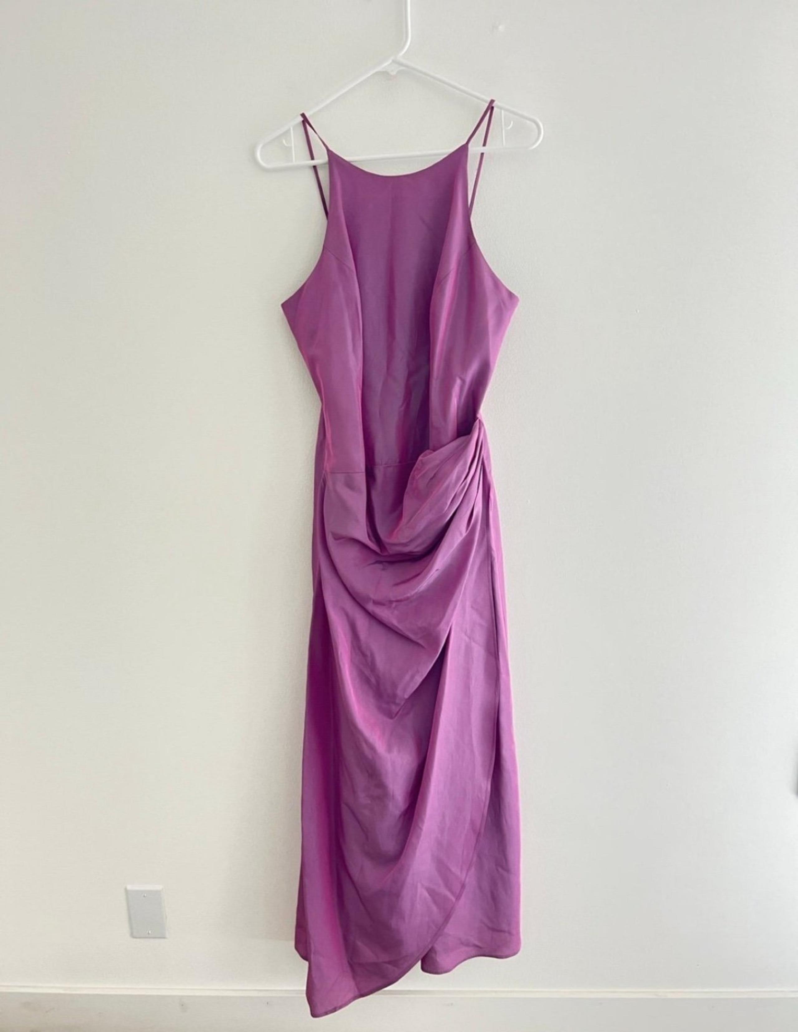 Vintage Y2K Wtoo Watters & Watters Purple Metallic Gown Medium