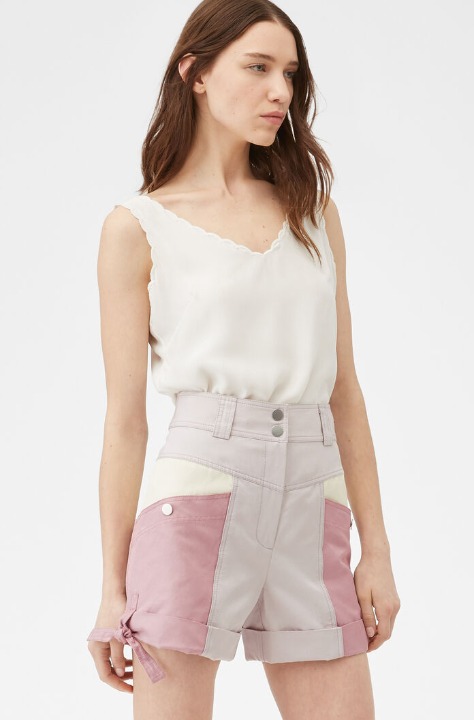 NWT Rebecca Taylor COLOR BLOCK Shorts 10