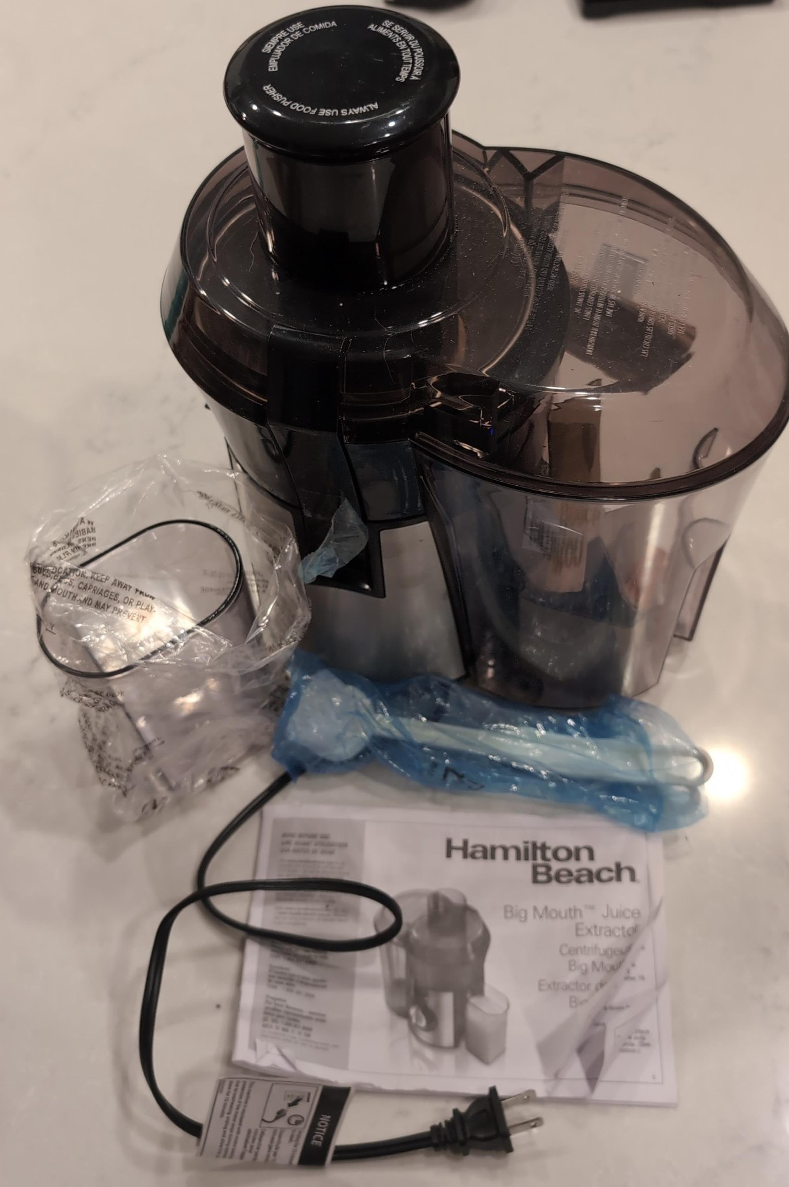 Hamilton Beach big mouth juice extractor