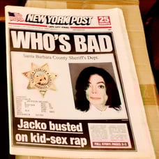 Michael Jackson rare Ny Post newspaper nov 21 2003 intact excellent condition