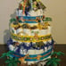 DIAPER CAKE 7 | SAFARI JUNGLE | BOY | GIRL | BABY SHOWER | GREEN | BLUE | YELLOW