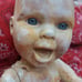 Unique Vintage Crusty Distressed Odd Doll Art