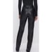 Good American Women's 14 Faux Leather Straight Leg Pants Black Bikercore Punk