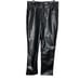 Good American Women's 14 Faux Leather Straight Leg Pants Black Bikercore Punk