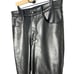 Good American Women's 14 Faux Leather Straight Leg Pants Black Bikercore Punk
