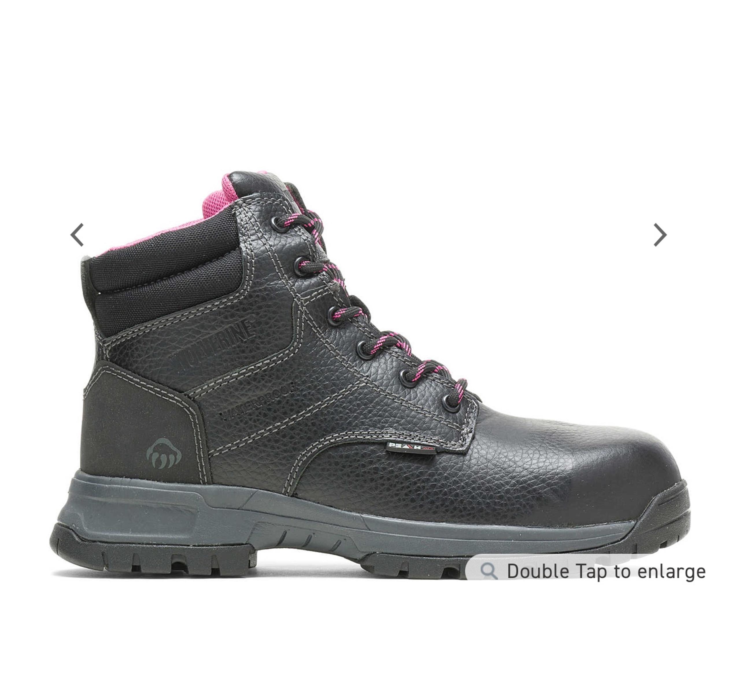 PIPER WATERPROOF COMPOSITE-TOE 6" WORK BOOT, BLACK