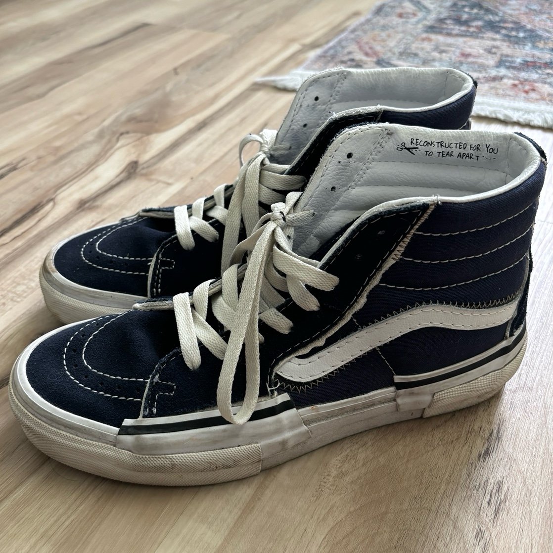 Vans Sk8-Hi Deconstructed Noah Black/Skull and Bones Sneakers