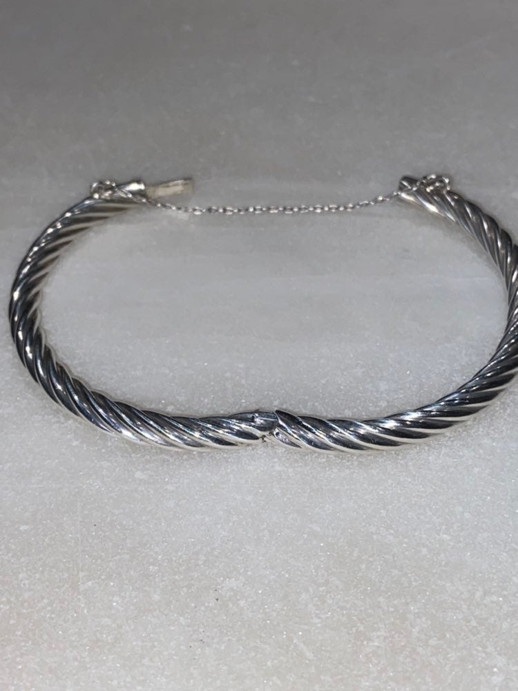 Sterling Cable Bangle 925