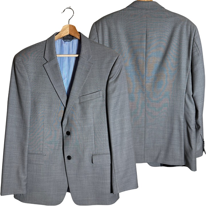 Tommy Hilfiger Wool Sport Coat Dinner Jacket Blazer Men's 42R Gray Career NWOT