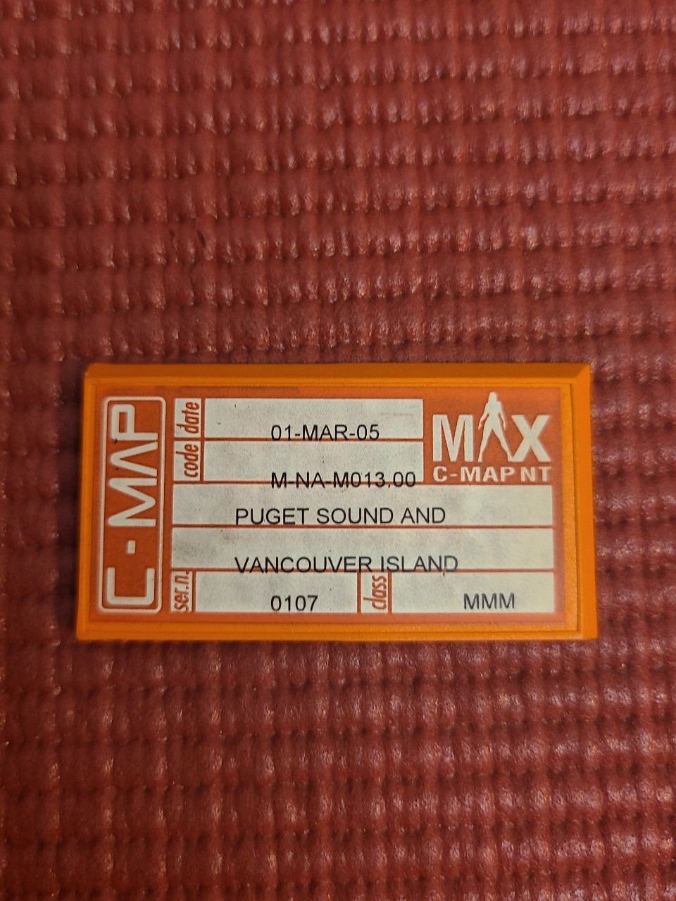 C-MAP MAX electronic navigational chart cartridge for Puget Sound & Vancouver Is