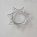 Antique Victorian Goofus Star Magnifier Glass Lens – 6” Diameter