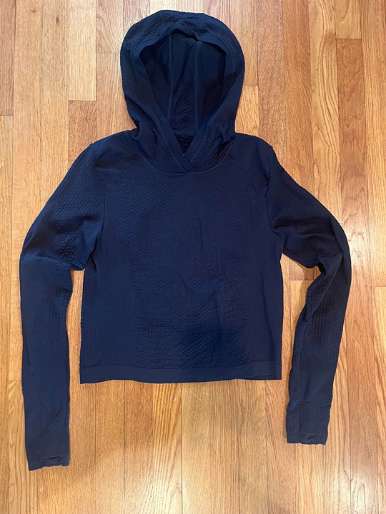 Athleta Flurry Seamless Hoodie Black