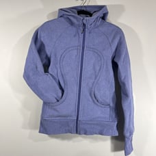 Lululemon Pale Blue Scuba Full Zip Up Hoodie Women's 6