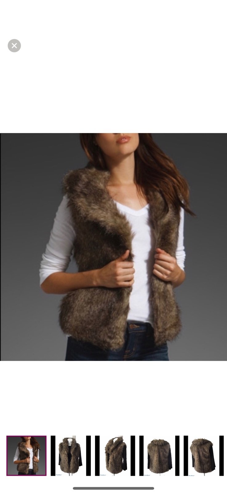 Jack by BB Dakota Faux Fur Vest | Women’s Size Medium