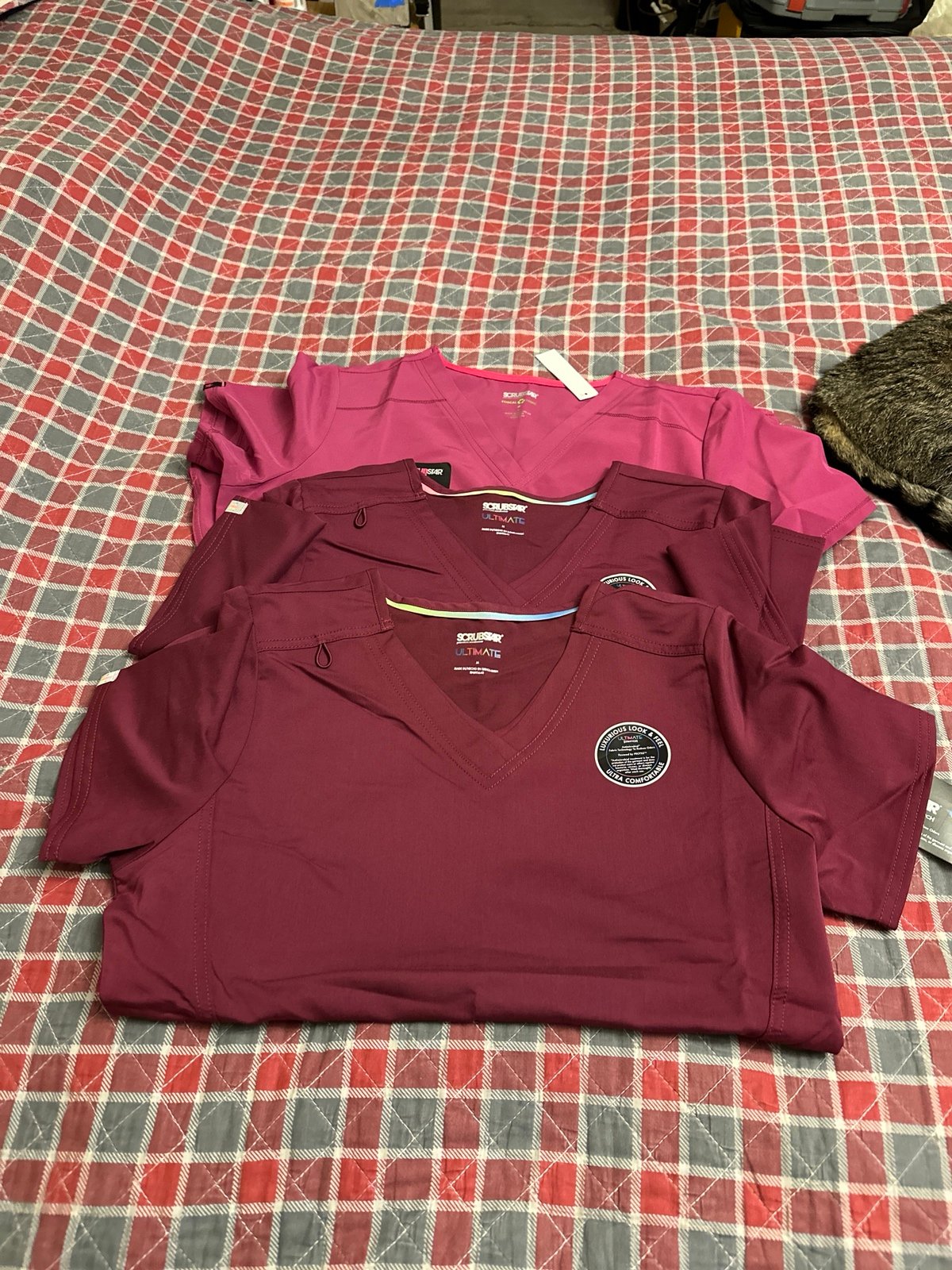 Scrub tops size M