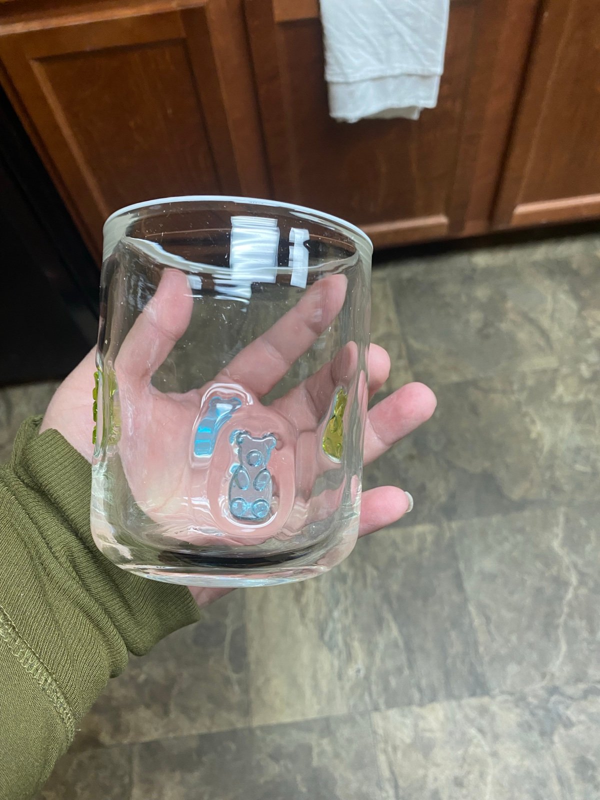 Anthropologie Icon Juice Glass in gummy bear