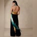 NWT! BANANA REPUBLIC CHARMED GREEN GIANA SILK HALTER TOP - Size 6