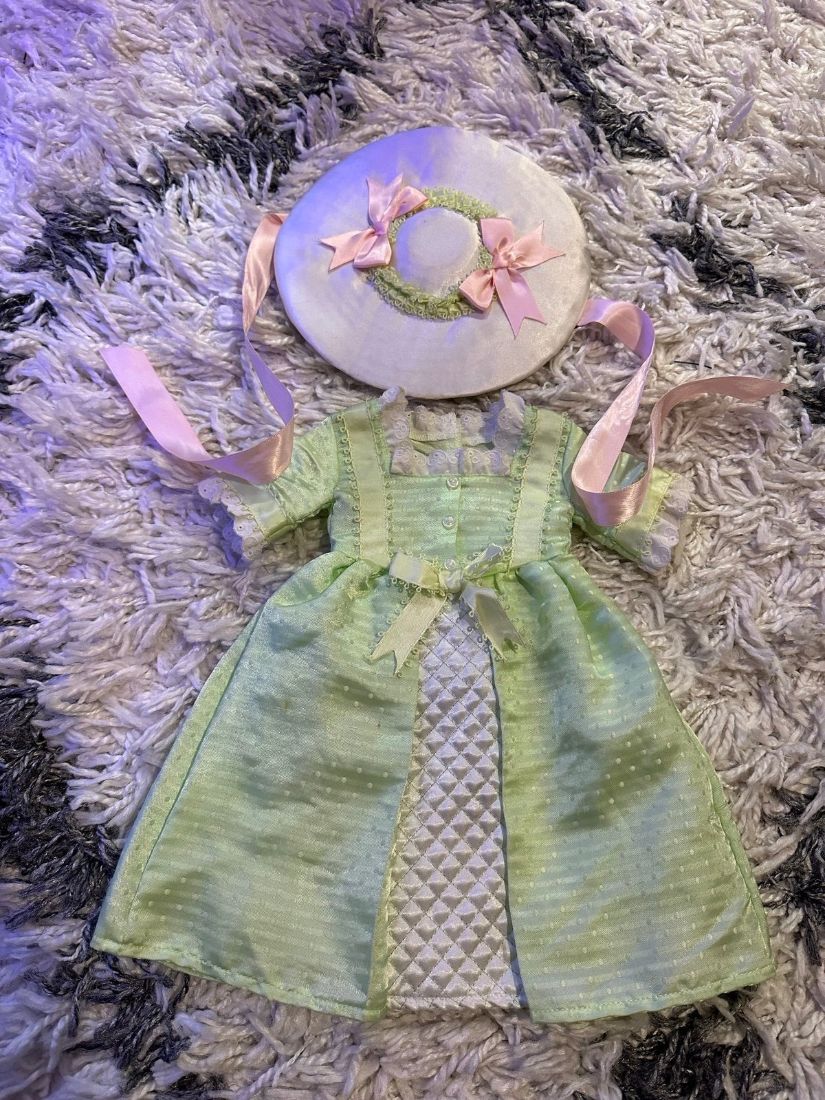 American Girl Elizabeth Summer Dress & Hat