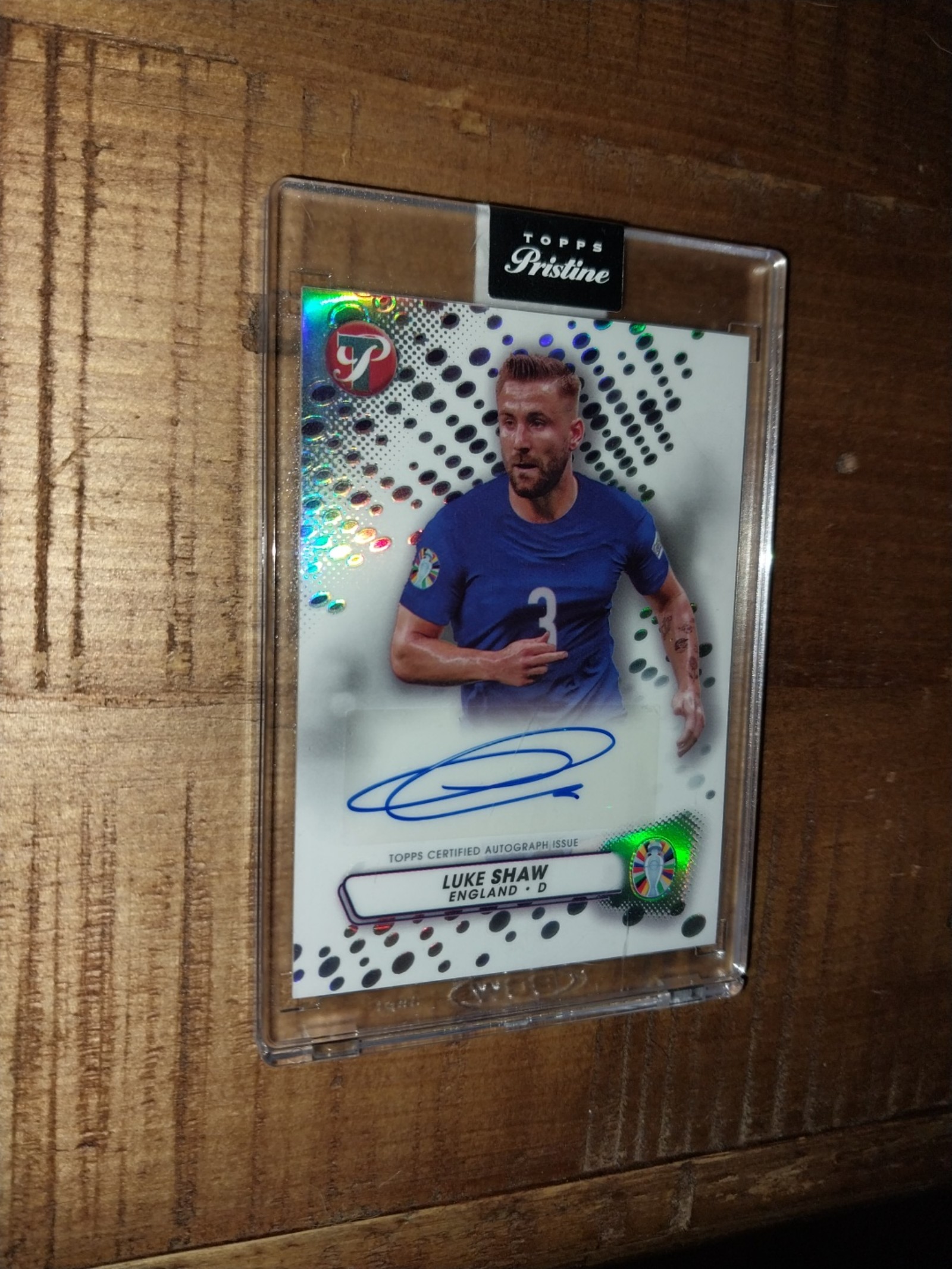 Luke Shaw England Auto Topps Euro