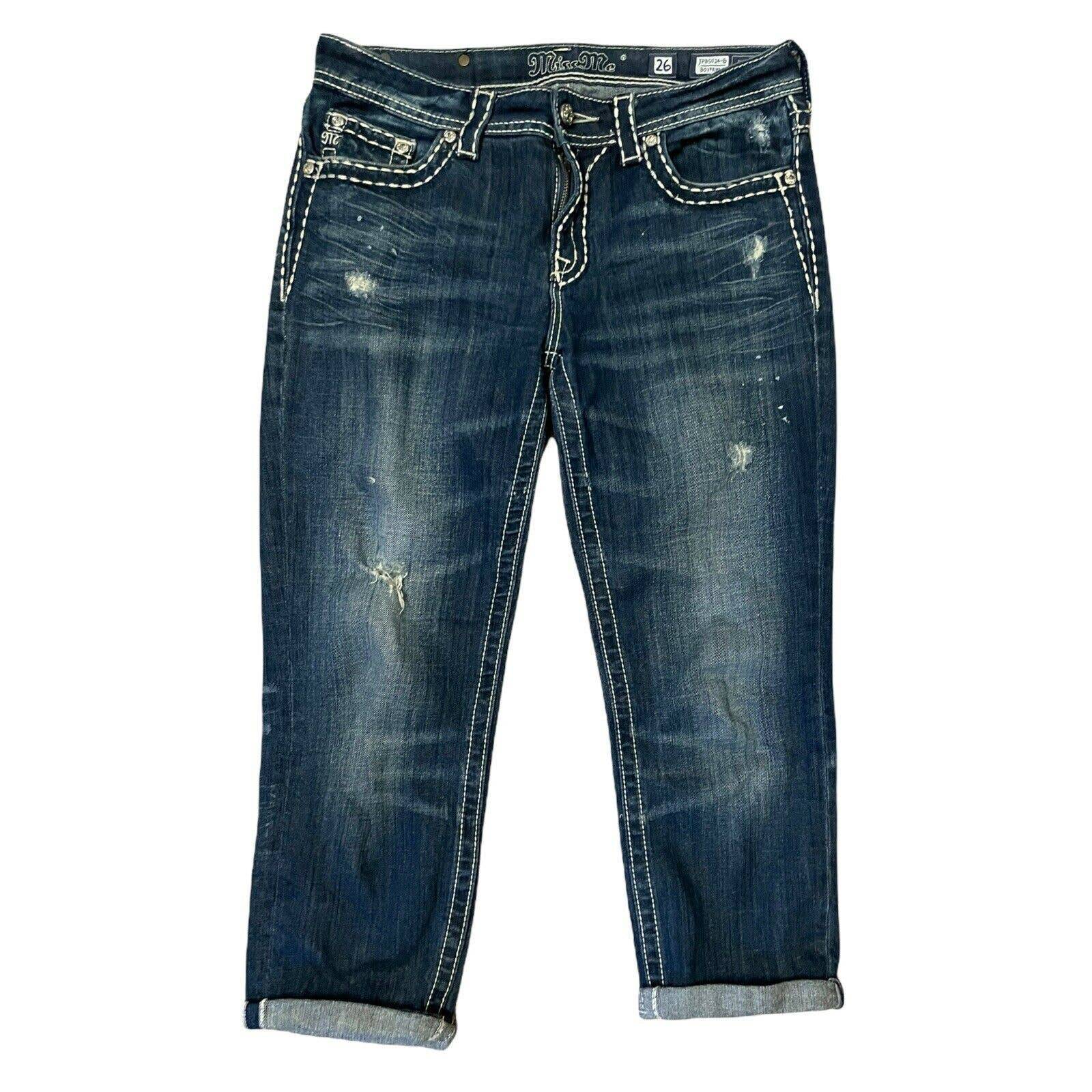 Miss Me Boyfriend Cropped Capri Jeans