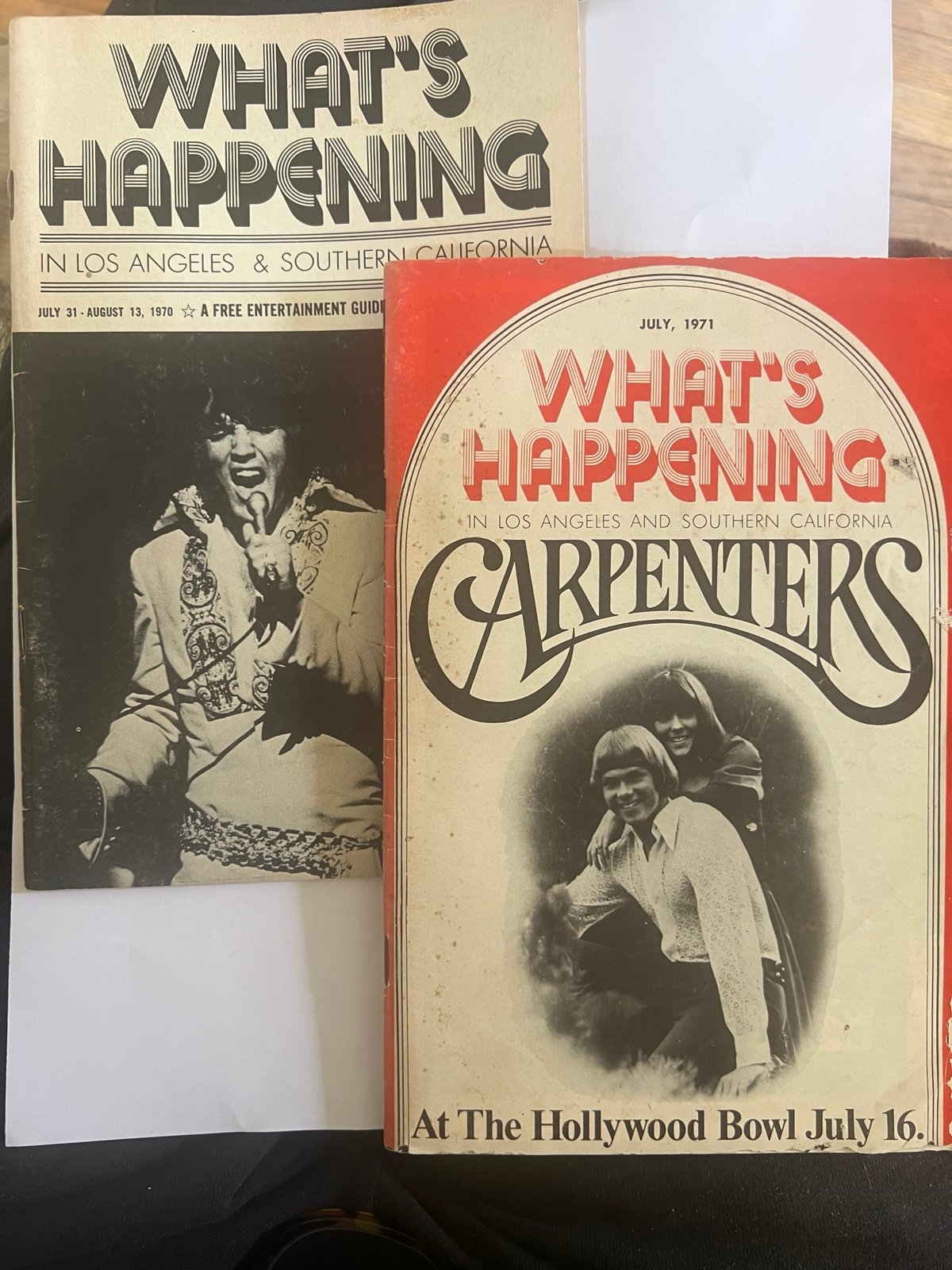 Two EPIC RARE 1970-71 Los Angeles Entertainment Guides