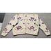 Vtg Susann D Cardigan Women Large Multi Knitted by Hand Long Sleeve Button Front