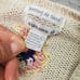 Vtg Susann D Cardigan Women Large Multi Knitted by Hand Long Sleeve Button Front