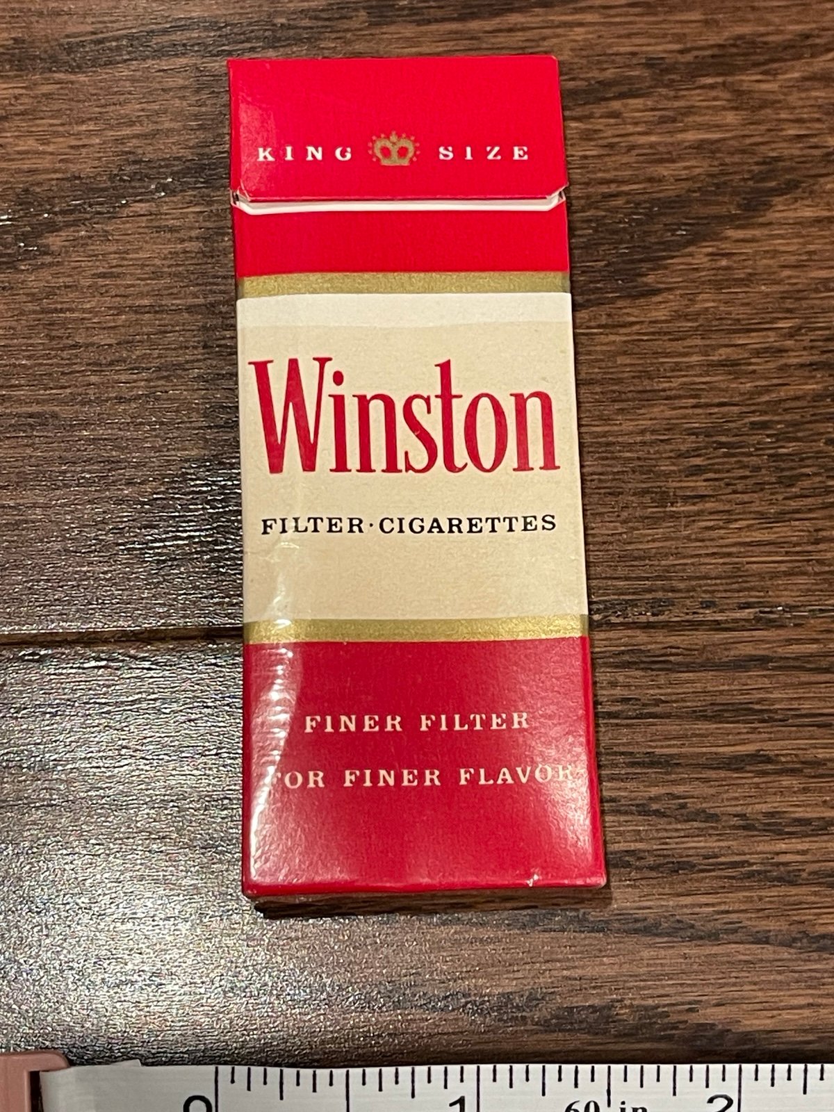 Vintage Winston Cigarette Gift Advertising Display Box- Held 4
