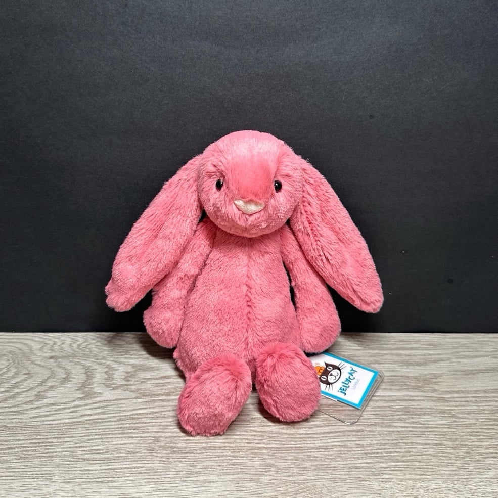 Jellycat SMALL Cerise bunny- NWT Retired, sweet face!- SHIPS SAME DAY!