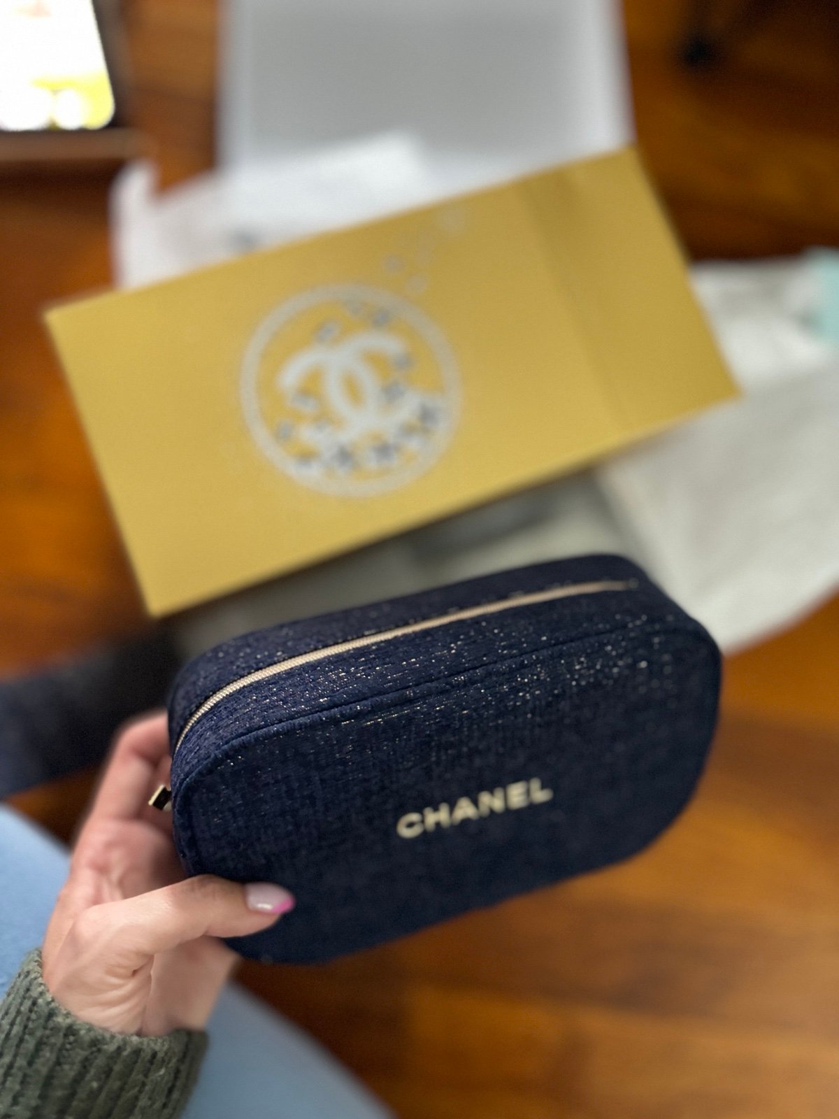 Chanel cosmetic bag