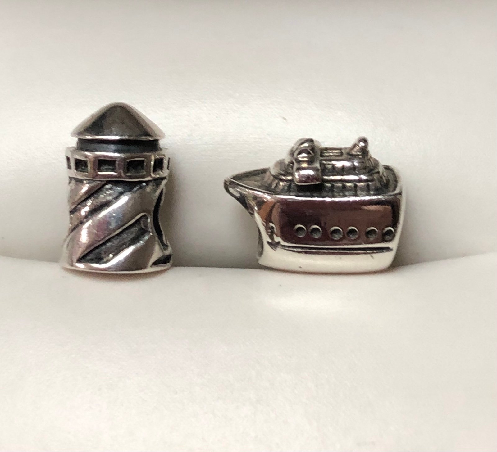 CHAMILIA (2) Lighthouse & Cruise Ship Boat Travel Charms Fit PANDORA